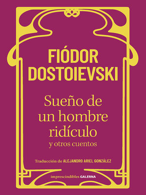 cover image of Sueño de un hombre ridículo y otros cuentos